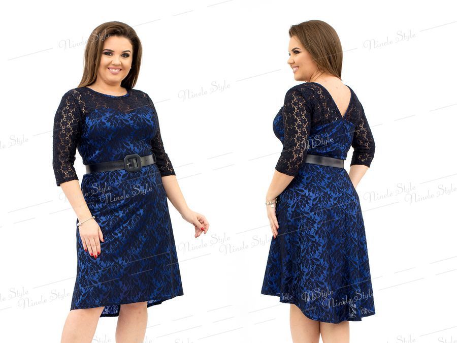 Синее Женское Платье 54 Размера